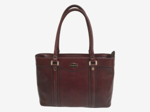 14 Jena Handbag Burgundy Classic Line - Jena Shoulder Tote Style Bag GoldPfeil