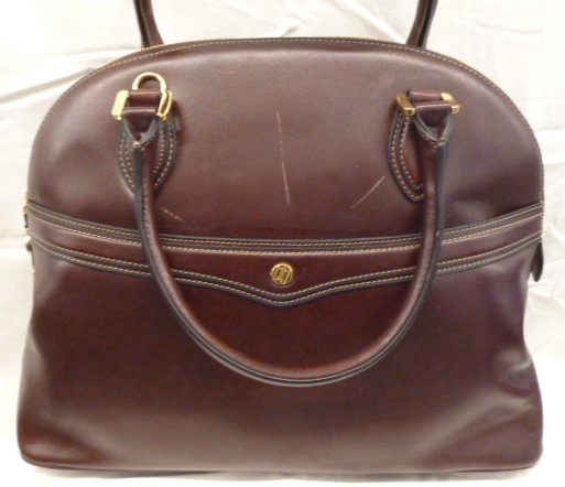 105 1 - Fulda Handbag/Shoulder Bag in Burgundy GoldPfeil