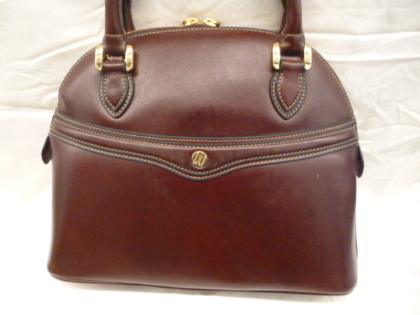106 1 - FULDA Handbag/Small Shoulder Bag in Burgundy GoldPfeil