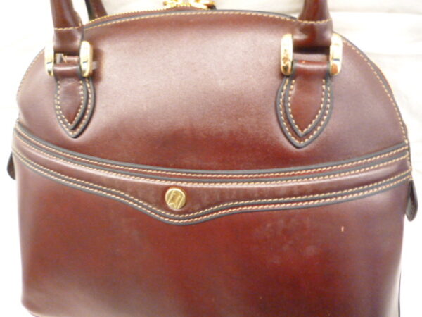 106 2 - FULDA Handbag/Small Shoulder Bag in Burgundy GoldPfeil