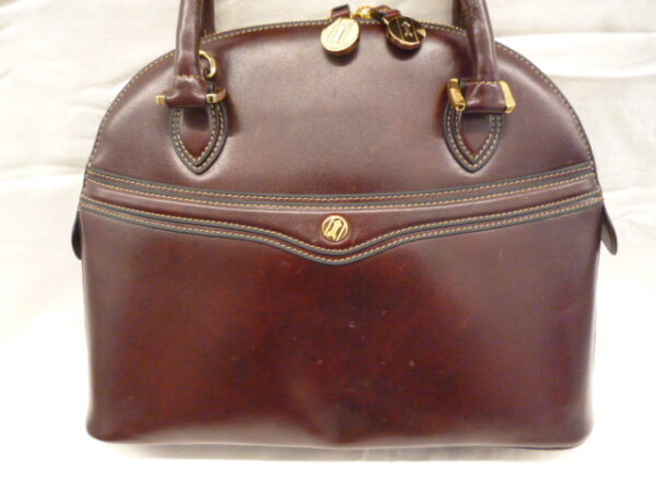 107 1 - Fulda Handbag/Shoulder Bag in Burgundy colour GoldPfeil
