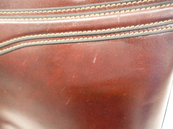 107 3 - Fulda Handbag/Shoulder Bag in Burgundy colour GoldPfeil
