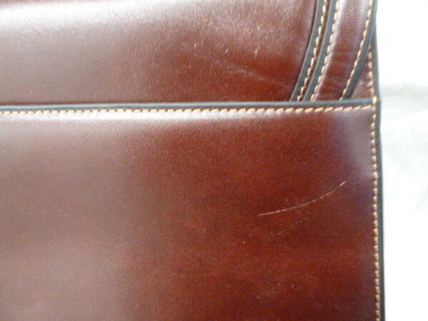 112 2 - KLEVE Large Handbag/Shoulder Bag in Burgundy GoldPfeil