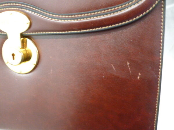 113 2 - KLEVE Large Handbag/Shoulder Bag in Burgundy GoldPfeil
