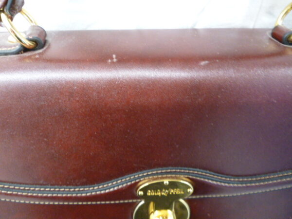 113 3 - KLEVE Large Handbag/Shoulder Bag in Burgundy GoldPfeil