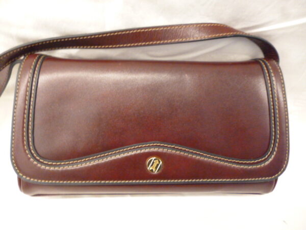 115 1 - LUNEBURG Handbag/Shoulder Bag in Burgundy GoldPfeil