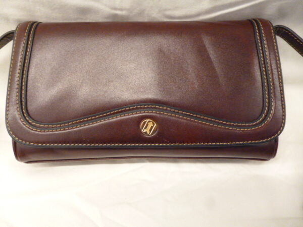 117 1 - LUNEBURG Handbag/Shoulder Bag in Burgundy colour GoldPfeil